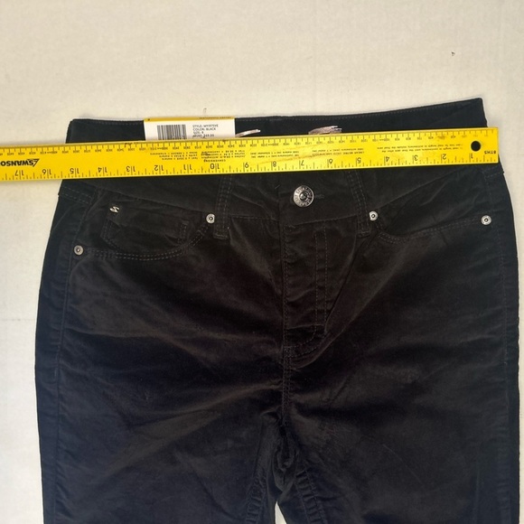 Velvet Seven7 tummy-less high rise black skinny pants NWT Sz-8. N11 - Picture 8 of 8